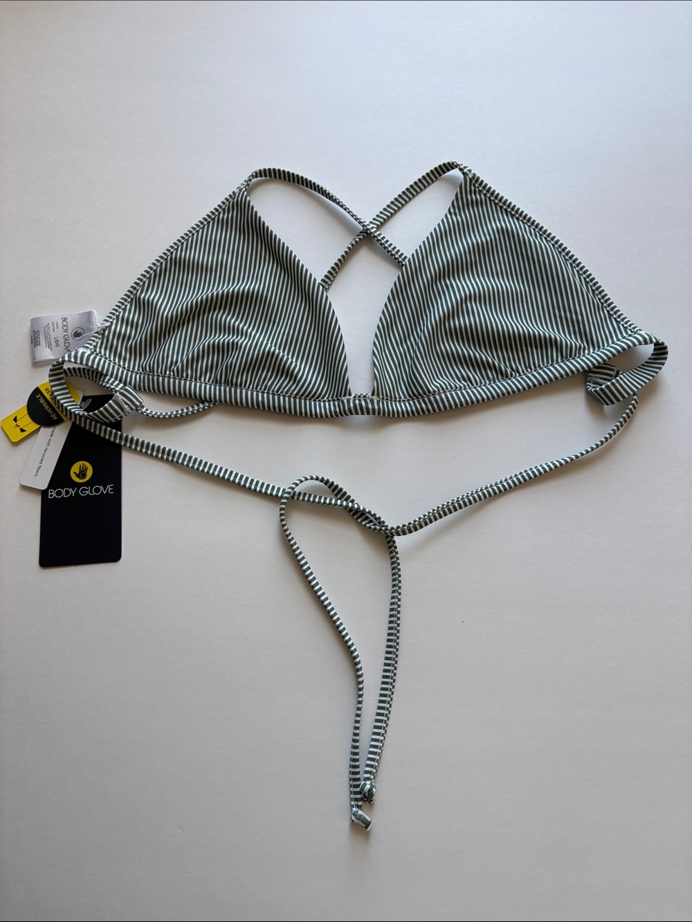 NWT Body Glove "Evelyn" Triangle Bikini Top Size Large